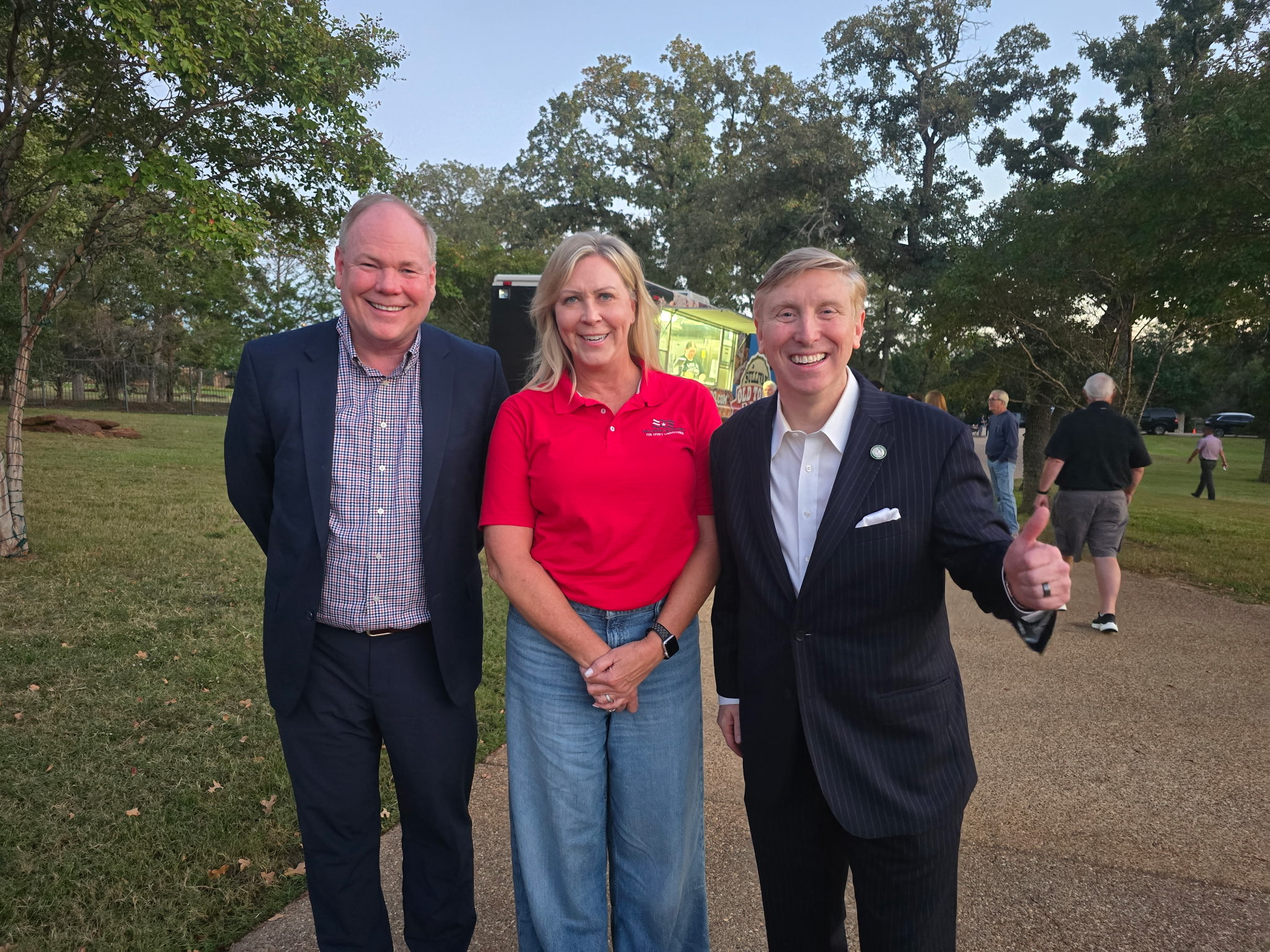 Valerie Roehrs campaigning in Denton County Precinct 4 - event 4